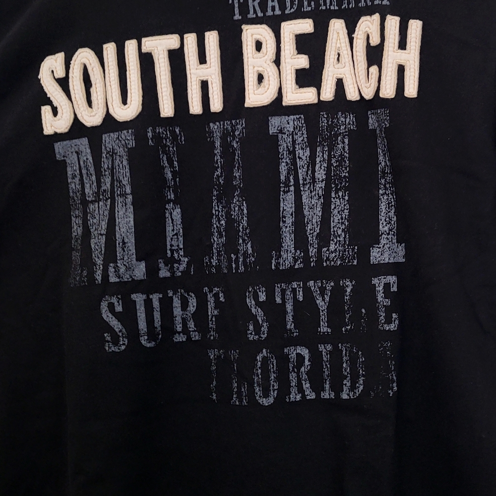 Vintage Surf Style Black Short Sleeve Tee Casual Beachwear - M - Picture 5 of 7